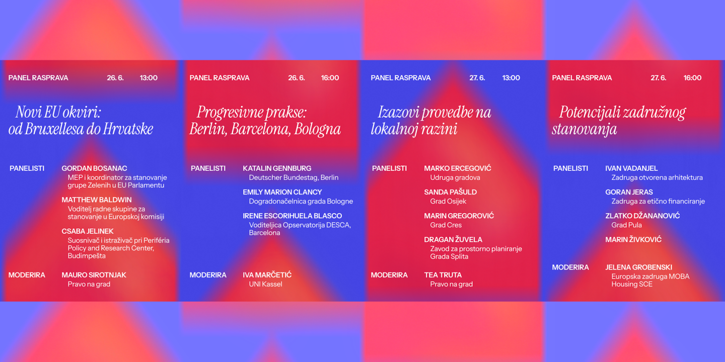 PANELI: Konferencija Stanovanje bez granica